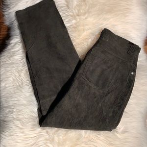 St.John’s Bay Olive Green Washable Suede Pant 12